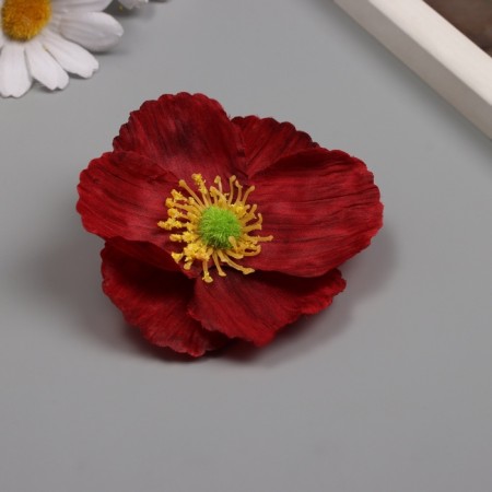 Budon on the leg for decoration "Rudbeckia Red" 6.5x6.5 cm-1