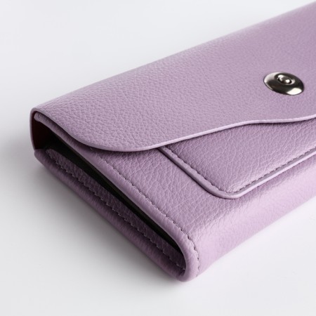 Women's wallet on magnet, lilac color-2