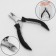 Manicure nippers for cuticle, 10 cm, blade length - 10 mm, black/silver color
