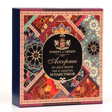 Black tea "Arden forest" with blackcurrant and mountain crystal, mix, 100 g-7