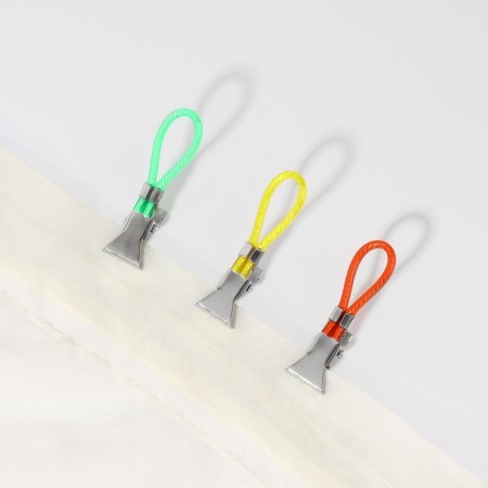 Clip for curtains, on a loop, 50 × 15 mm, colorful color-1