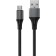 Cable Accesstyle AM24 -F100M, microUSB - USB, 2.4 A, fabric, fast charging, 1 m, black