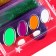 Makeup for the face and body, 4 colors + 3 gels with sparkles + applicator