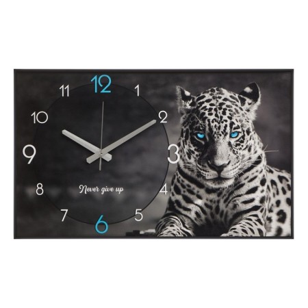 Carty clock wall, interior "leopard", smooth move, 57 x 35 x 4 cm-5