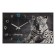 Carty clock wall, interior "leopard", smooth move, 57 x 35 x 4 cm