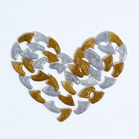 Puppy claws "Duet Antitsarapas" (40 pcs), size M, silver-golden-4