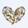 Puppy claws "Duet Antitsarapas" (40 pcs), size M, silver-golden