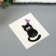 Tattoo on the body "Cat with a butterfly"