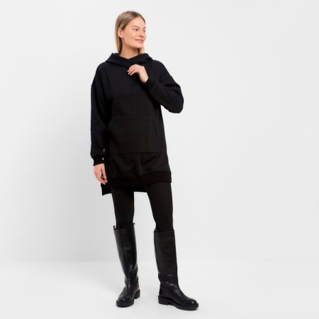 Feminine hoodies, black color, size 48-4
