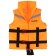 Baby insurance vest with Yugana headrest, orange