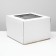 Box for a cake with a window, 30 x 30 x 19 cm