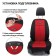 Autoshekhli university Autoprofi TT-902M BK/ RD, polyester, knitwear, set of 9 objects, front row, rear row, black/ red color