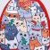 Baby backpack for a girl "Kitty", 23x20.5 cm