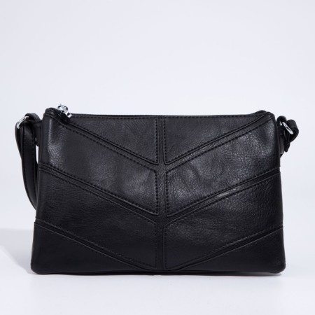 Bag Cross-Bodi with a zipper, black color
