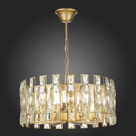 Suspended chandelier ST LUCE. SL1626.203.08. Anzio. 8x40 W, E14, 45x45x22 cm, Shampan-2