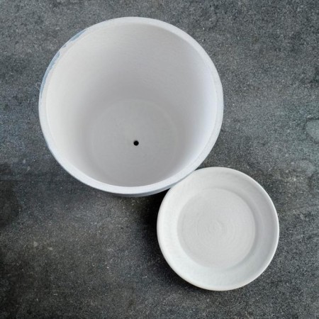 Flower pot 3 l prestige gray-blue No. 2-2