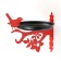 The feeder "Tow", red, metal thickness 1.5 mm, 30.2 x 22 x 24.6 cm