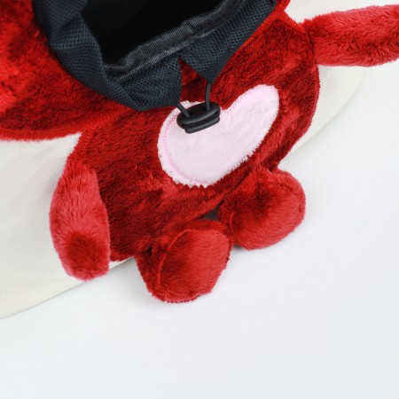 An animal bag for animals with the Bear window, 35 x 31 x 8 cm, white-5