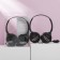 Falled headphones "Queen", model VBT 1.14, 15.5 x 21 cm