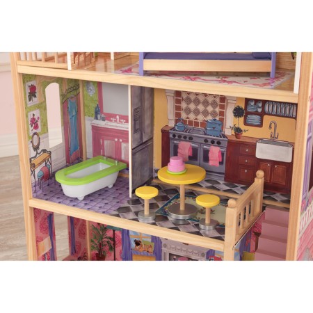 House puppet wooden Kidkraft "Kyla", three -story, with furniture-10