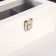 Casket wood 2 compartments for clocks and jewelry "Style" white 10.5x7x19.2 cm