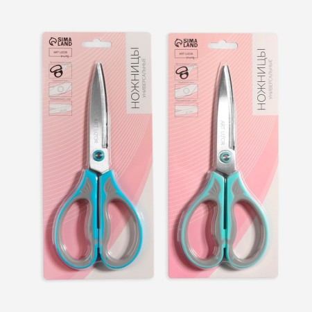 Scissors are universal, mowed blade 8.5 ", 21 cm, color mix-5