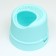 Cut toilet closed 47 x 47 x 35 cm, turquoise