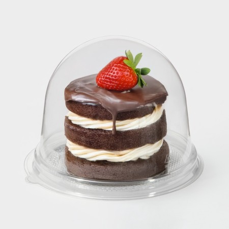 The container is transparent, the bottom pr-S-85d, Krugl, D = 11 cm, external. 8.2x11 cm, inside 8x9 cm, 10 pcs/units.-1