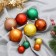 Set of balls plastic D-6 and 2.5 cm, 21 pcs “Vacations” Bright assorted, tinsel 1 m, mix