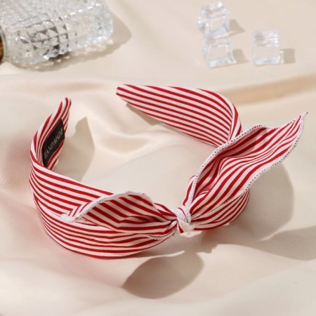 Hair rim "Emilia" strips, 5 cm, red