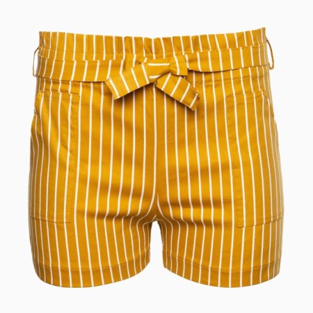 Women's casual shorts, mustard color, size 46-8