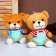Soft toy "Bear", in overalls, 20 cm