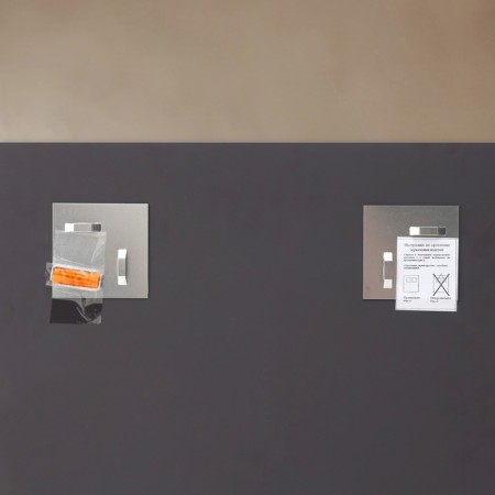 Wall mirror, 70 x50 cm, with a shelf, with 2 brackets-4