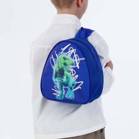 Children's backpack on the zipper "chosen", the color is blue-8