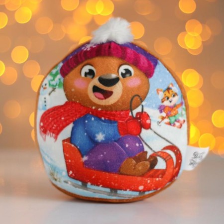 Soft toy "New Year", bear cub
