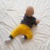 Kidsa (sweatshirt, trousers) minku, graphite/yellow color, height 62-68 cm