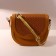 Handle for a bag, bamboo, with chains and carbines, 60 cm, gold color