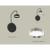 Wall lamp with Ambrella Light, XB9596151, GX53 LED 12 W switch, black sand, silver color