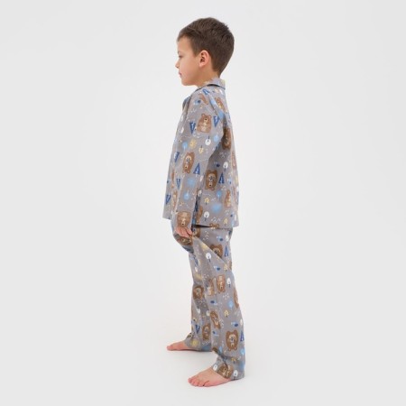 Pajama nursery (shirt, trousers) KAFTAN "Bears", p. 98-104, beige-3