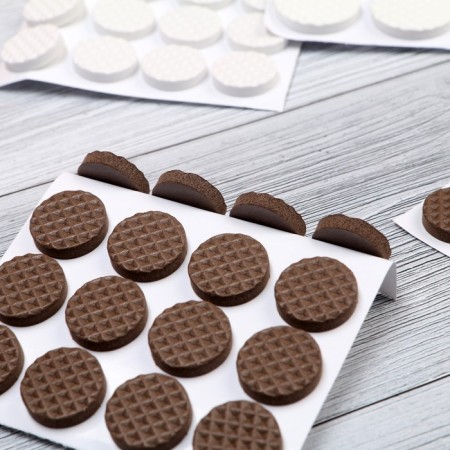 Furniture round tundra, d = 18 mm, 32 pcs., Polymer, brown color-7