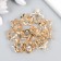 Decor for creativity Metal "Star" volumetric gold, crystal 1.8x1.8 cm
