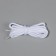 Shoes for shoes, steam, round, d = 5 mm, 90 cm, white color