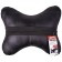 Car pillow, for the neck, Skyway, artificial leather, black