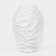 Vase for flowers Interior "Wave" color white 39 x 27 x 27 cm