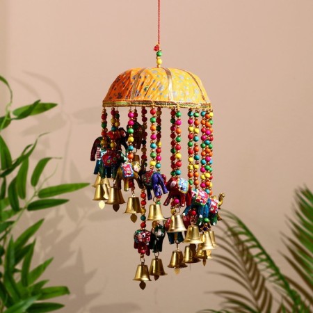 Interior suspension with bells "Lovely Elephants" 16x16x60 cm mix-2