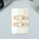 Invisibility for hair "Adeli" (set 2 pcs) shine oval, 5 cm, beige