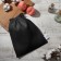 Bag Textile Ethel Home Collection Black27x34 cm, 45%flax, 55%HL