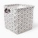 Textile basket of the shade color white, 32*32*32 cm
