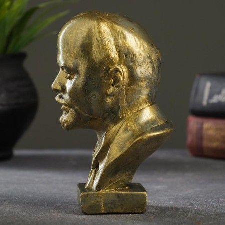 Bust V.I. Lenin brass 15x10x8cm-1