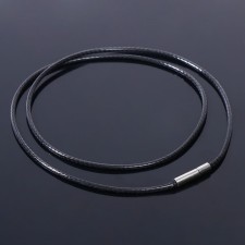 Korean wax thread, 50 cm, d = 1.5 mm, black color